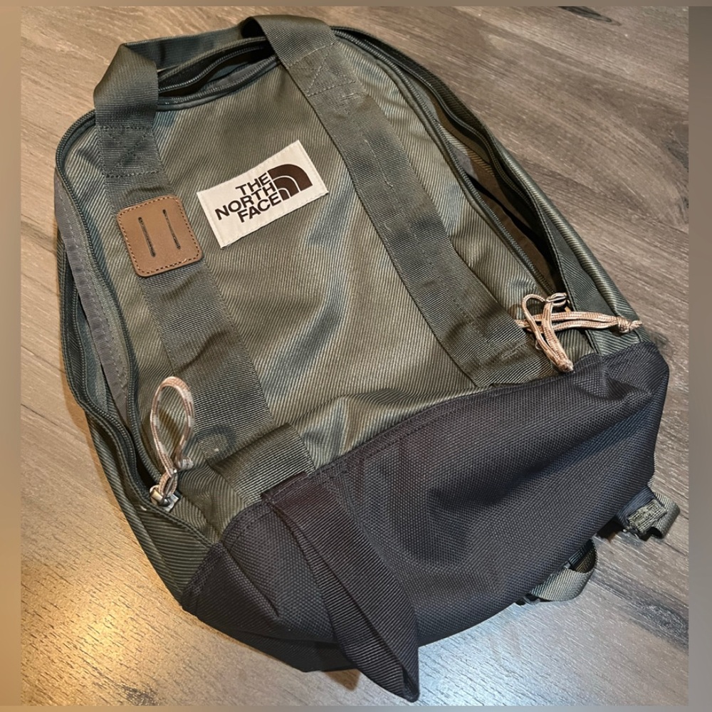 The North Face Tote Pack teal backpack